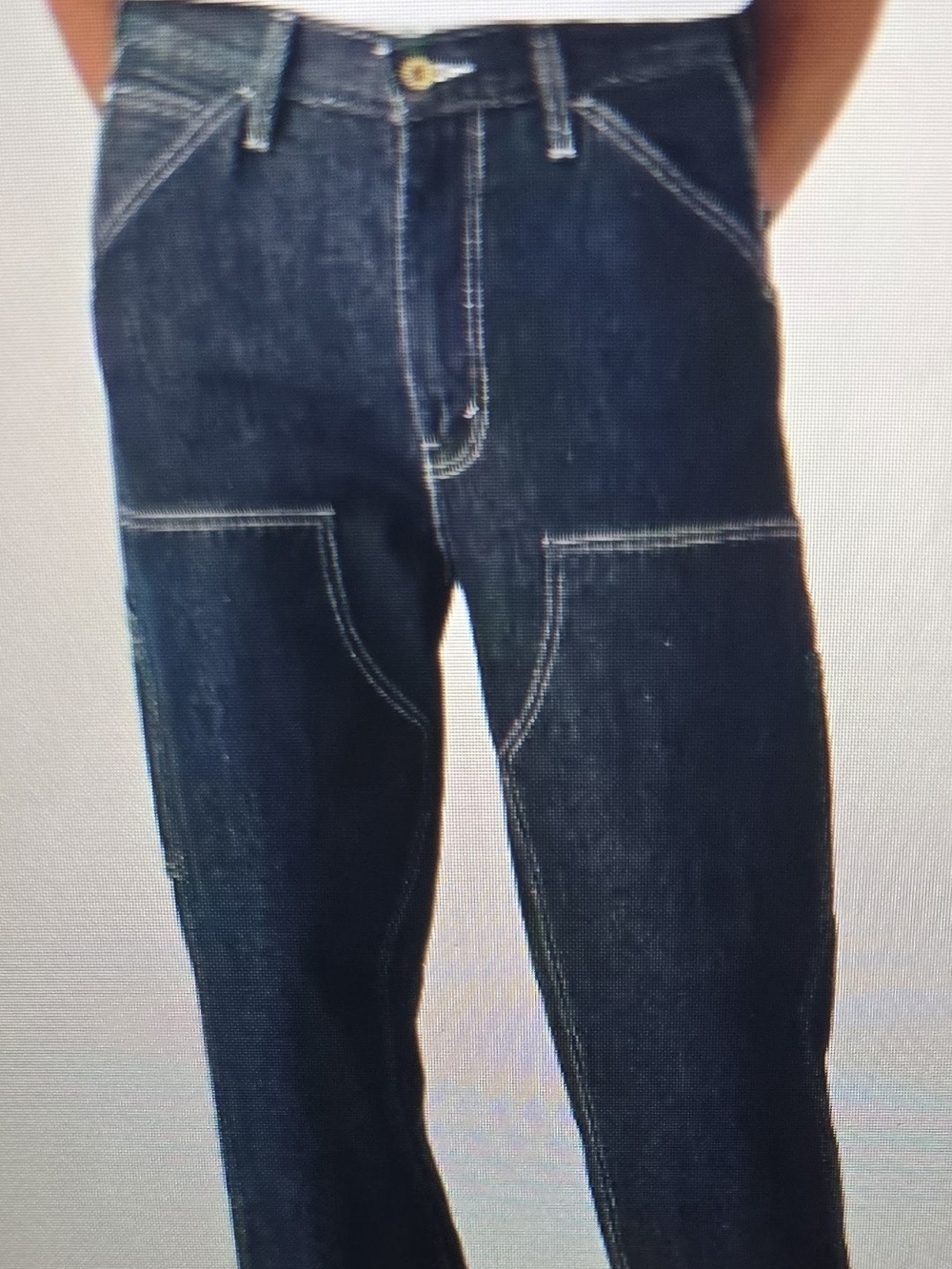 Levi's Men's Dark Blue Relaxed Carpenter Jeans